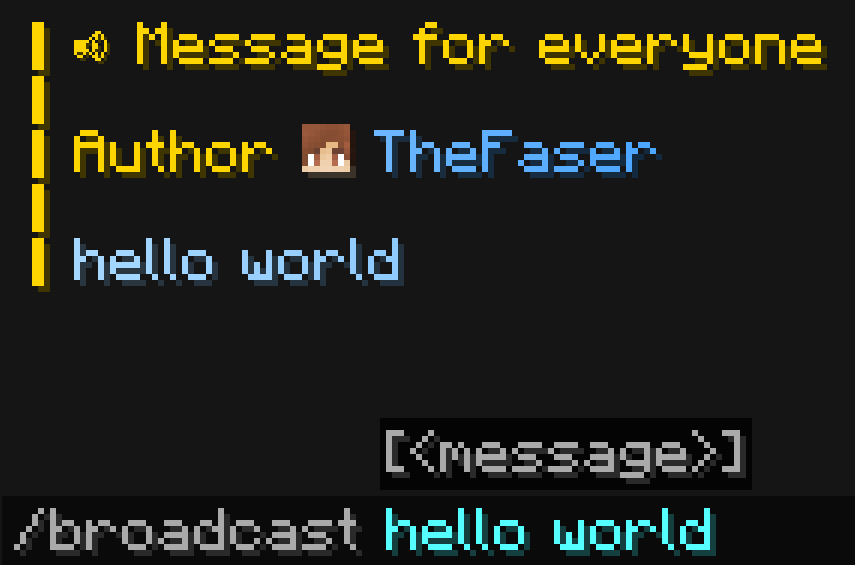 command broadcast