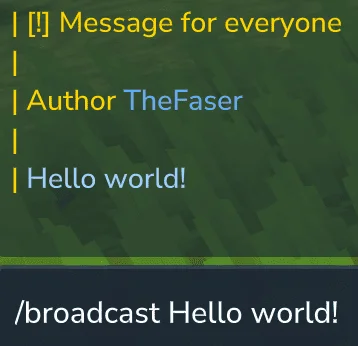 command broadcast
