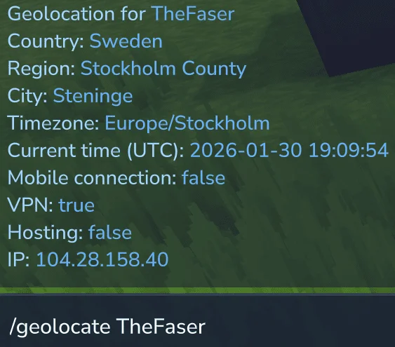 command geolocate