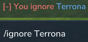 command ignore