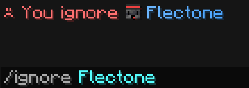 command ignore