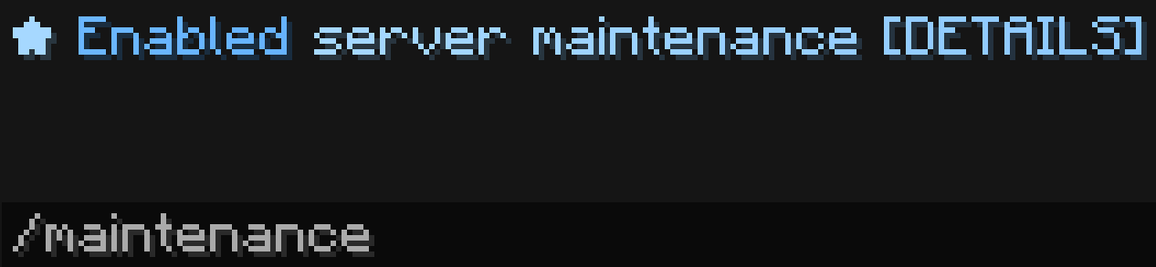command maintenance