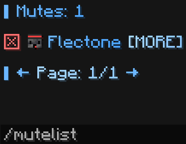 command mutelist