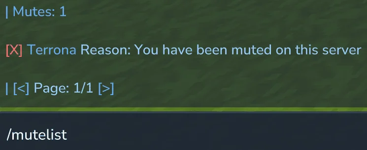 command mutelist