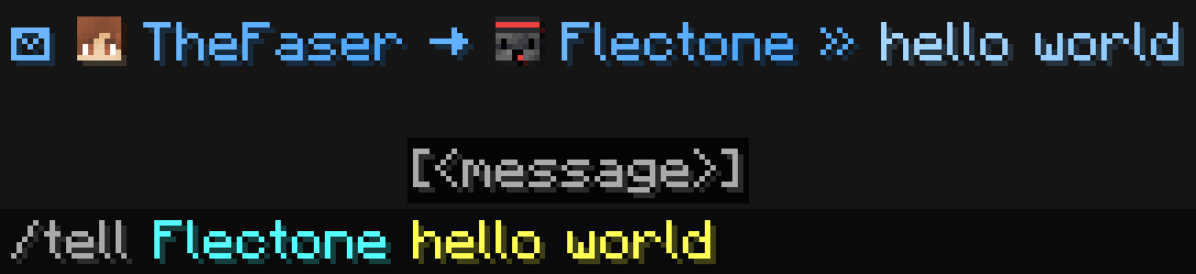 command tell