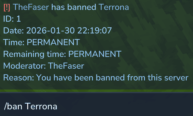 command ban