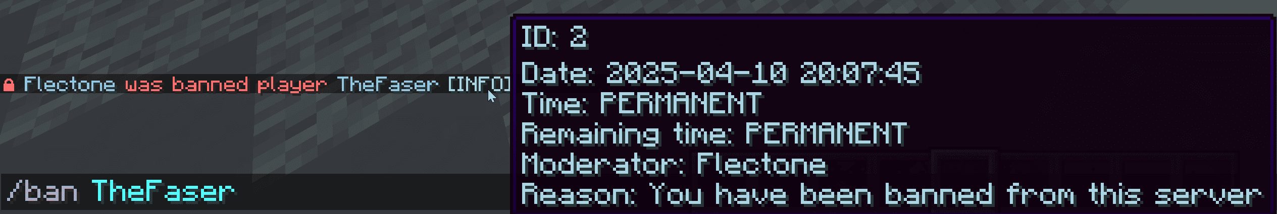 command ban