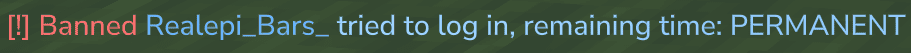command ban connect