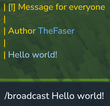 command broadcast