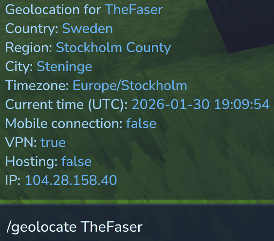 command geolocate