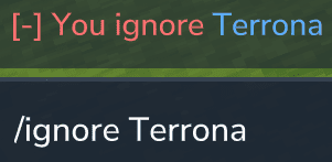 command ignore
