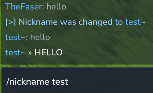 command nickname