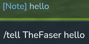 command tell myself