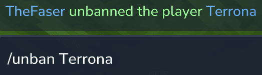 command unban