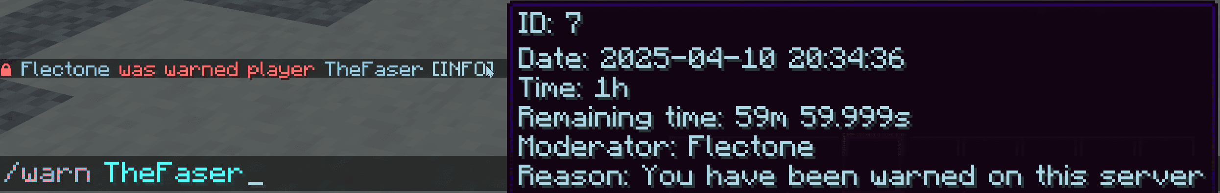 command warn