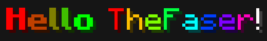 welcome message