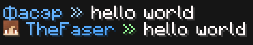 minecraft message