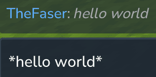 italic