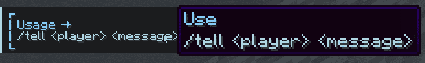 command syntax